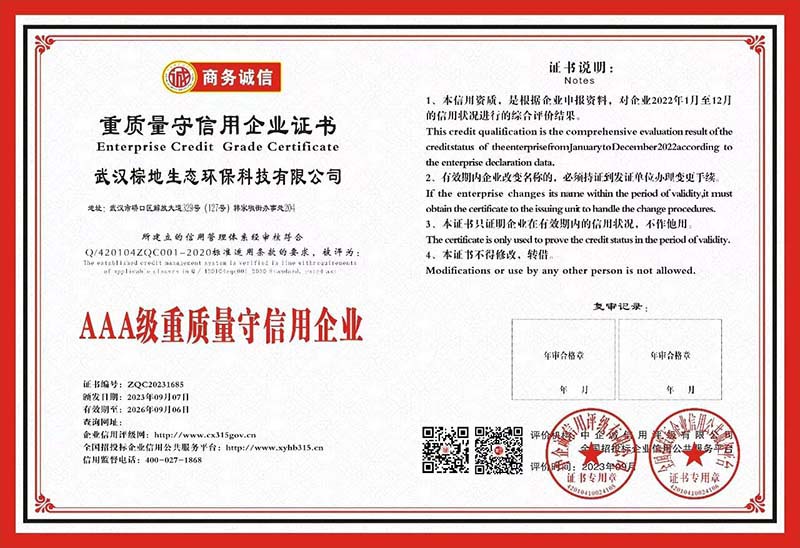 重质量守信用企业